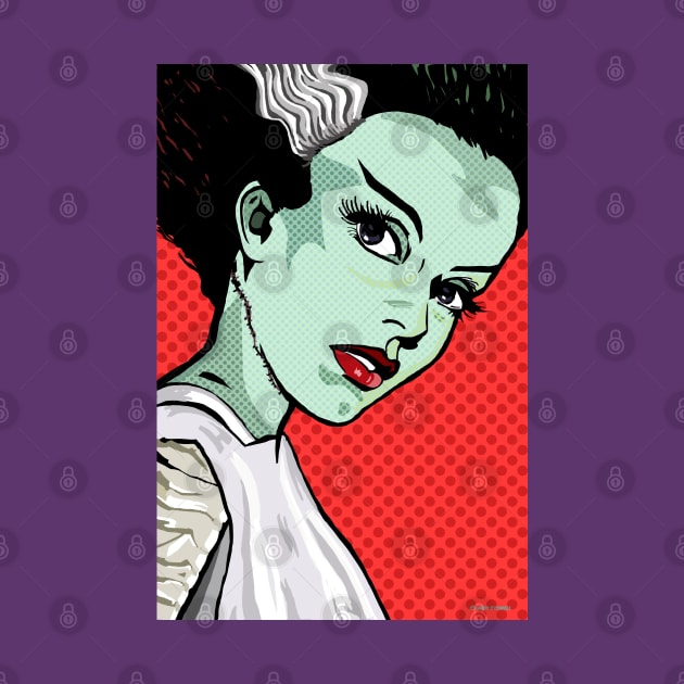 The Bride of Frankenstein Lichtenstein by FanboyMuseum