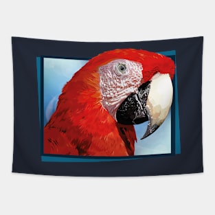 red macaw Tapestry