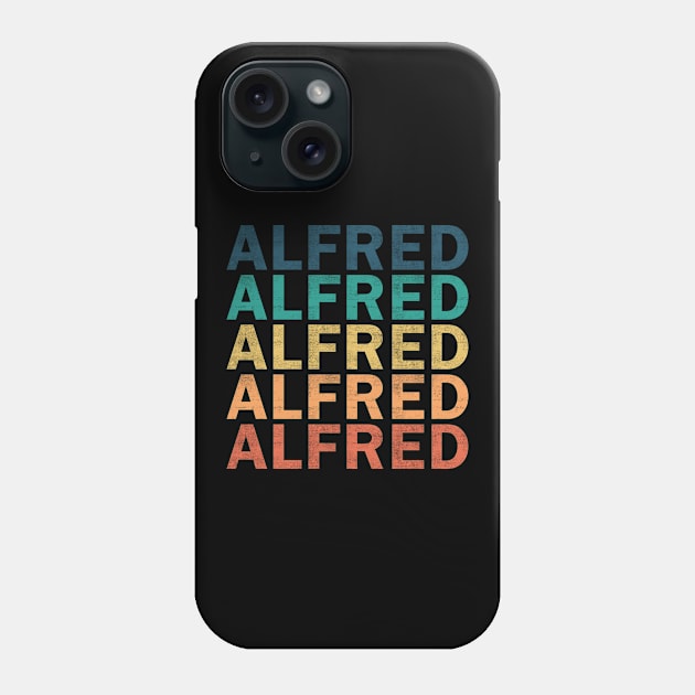 Alfred Name T Shirt - Alfred Vintage Retro Name Gift Item Tee Phone Case by henrietacharthadfield