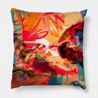 The creation super pop art Pillow