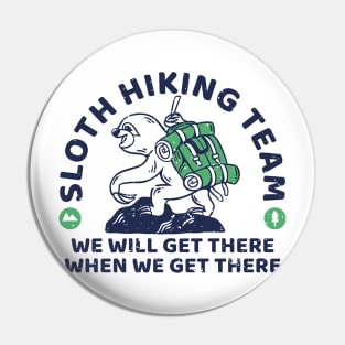 Sloth Hiking Team Pin