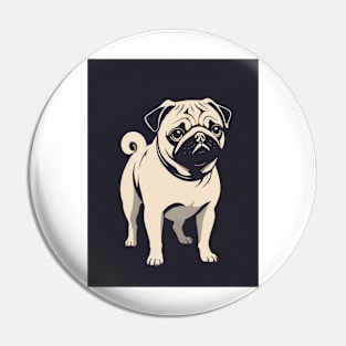 Pug Dog 1 - Japanese Old Vintage Pin