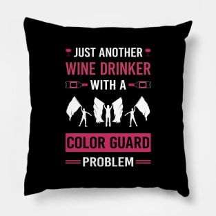 Wine Drinker Color Guard Colorguard Pillow