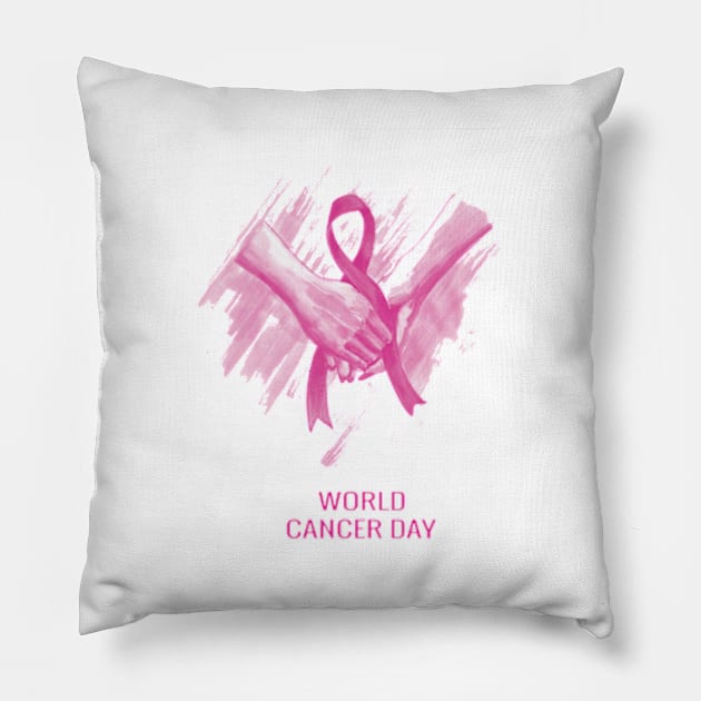 In October We Wear Pink Breast Cancer Awareness Survivor Pillow by Goods-by-Jojo