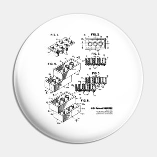 1961 Toy Building Brick (Lego) Patent Drawing - 001 Dark Pin