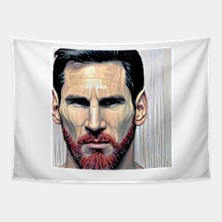 Cartoon-like Messi Tapestry