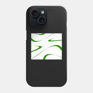 Abstract - green and white. Phone Case