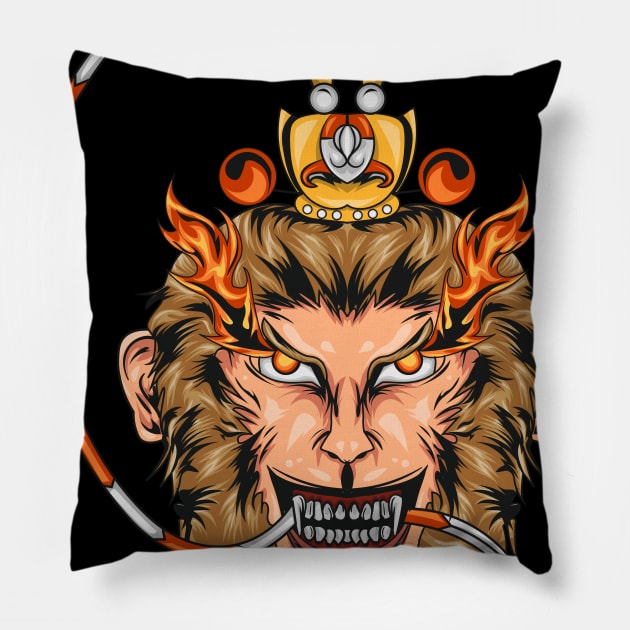 Wukong Monkey King Pillow by Modalaksi
