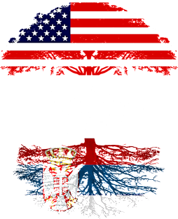 American Grown With Serbian Roots - Gift for Serbian From Serbia Magnet