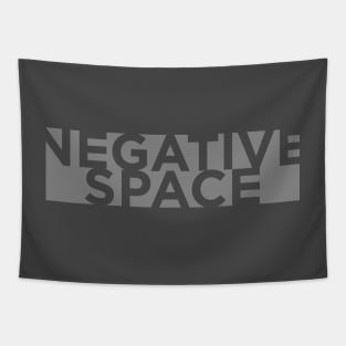 Negative Space Gray Tapestry