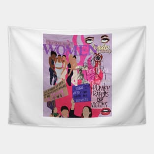 Women collage Tapestry