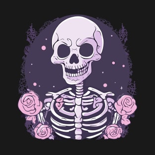Pastel Goth Skeleton T-Shirt