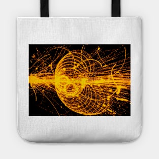 Streamer chamber photo of particle tracks (A136/0001) Tote