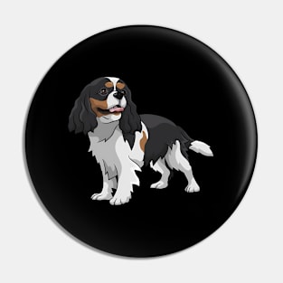 Tri-Color Cavalier King Charles Spaniel Pin