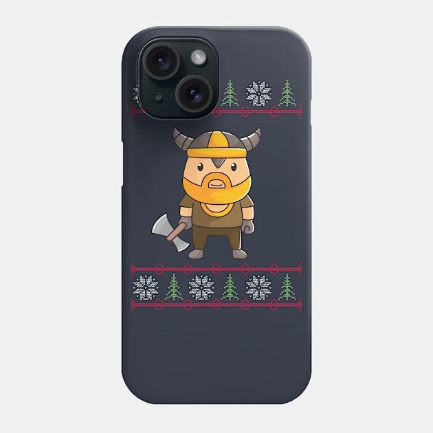 Viking Ugly Sweater Phone Case by vladocar