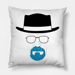 Heisenberg's blue goatee Pillow