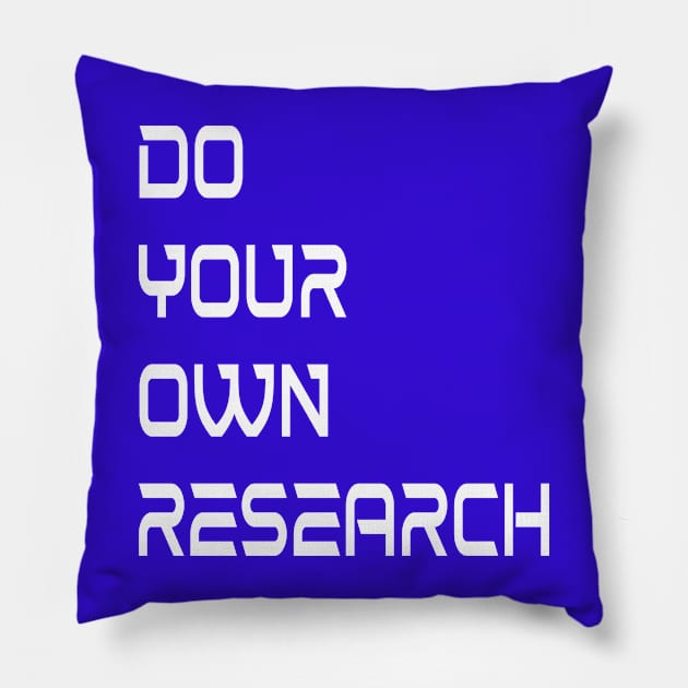 Crytpcurrency DYOR Financial Freedom Humor Pillow by PlanetMonkey