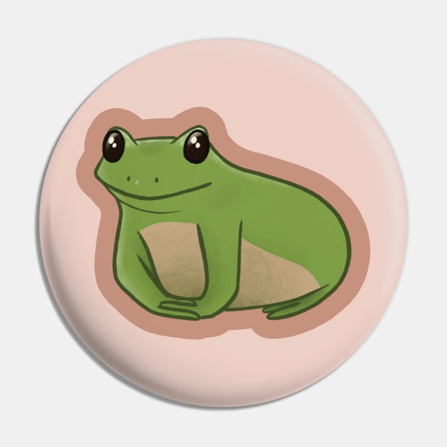 Polite Frog Pin by Unbrokeann
