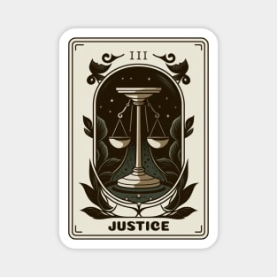 Justice Tarot Magnet