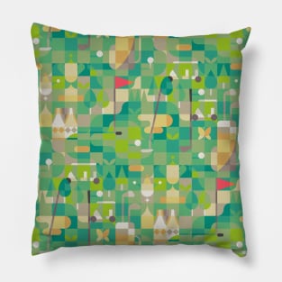golf course and curves Pillow