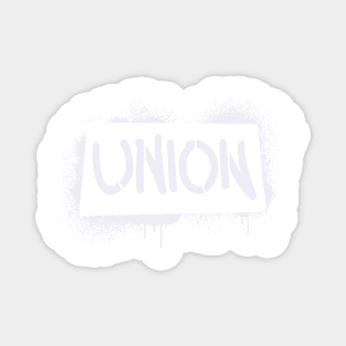 union stencil - white Magnet