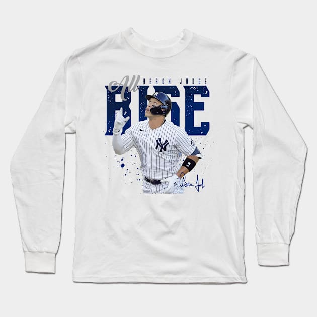 New York Yankees Aaron Judge Name & Number Graphic Long Sleeve T