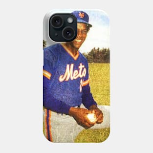 Vintage Dwight Gooden in New York Mets, 1983 Phone Case