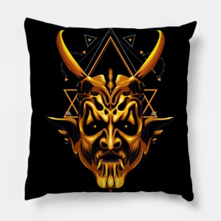 devil mask head Pillow