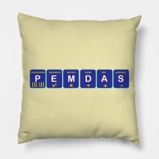 Pemdas  mathematics equation solving operation for math students Pillow