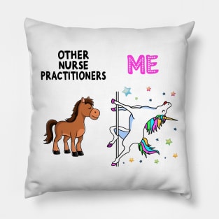 Family Nurse Practitioner Funny Unicorn Pillow