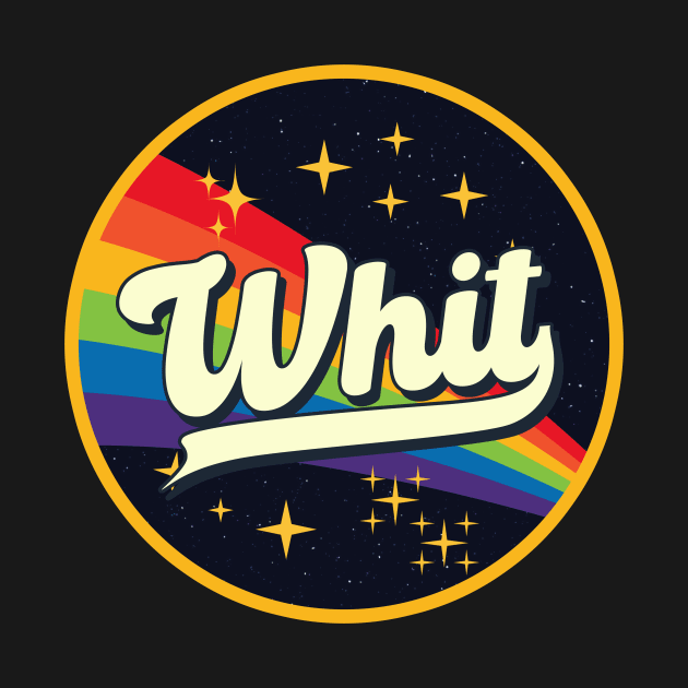 Whit // Rainbow In Space Vintage Style by LMW Art