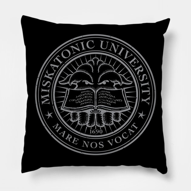 Logo of Miskatonic University Pillow by Miskatonic