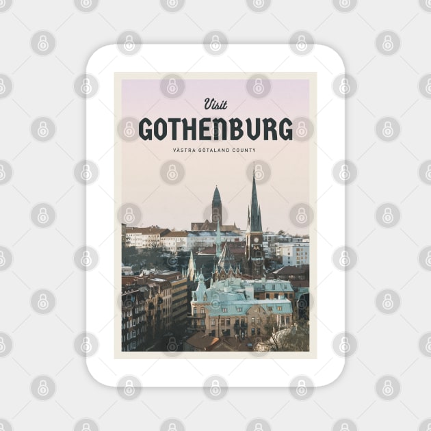 Visit Gothenburg Magnet by Mercury Club