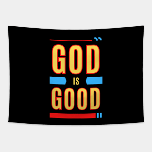 God Is Good | Christian Typography Tapestry