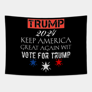 trump 2024 keep america great again wit Tapestry