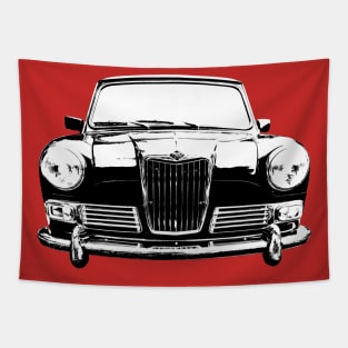 Riley Elf 1960s British classic car monoblock black/white Tapestry