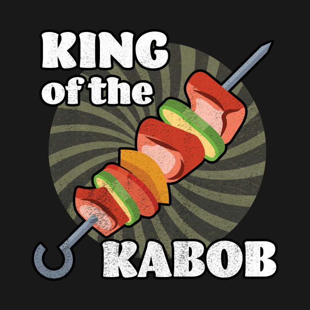 Discover King of the Kabob Grilling Distressed Design - Grilling Gifts - T-Shirt