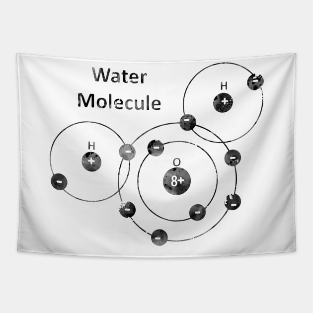 Water Molecule Tapestry by erzebeth