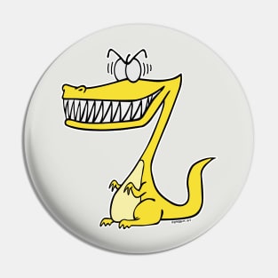 Yellow Tyrannosaurus Rex Pin