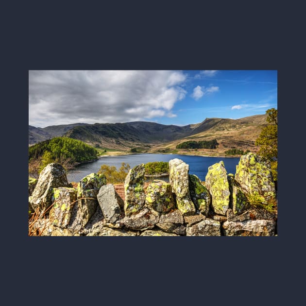 Haweswater Reservoir And Stone Wall by tommysphotos