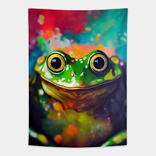 Frog  Animal Discovery Adventure Nature Planet Earth Paint Tapestry