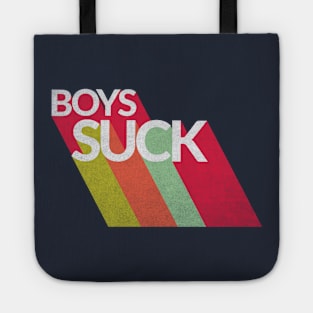 Boys Suck Retro Vintage Tote