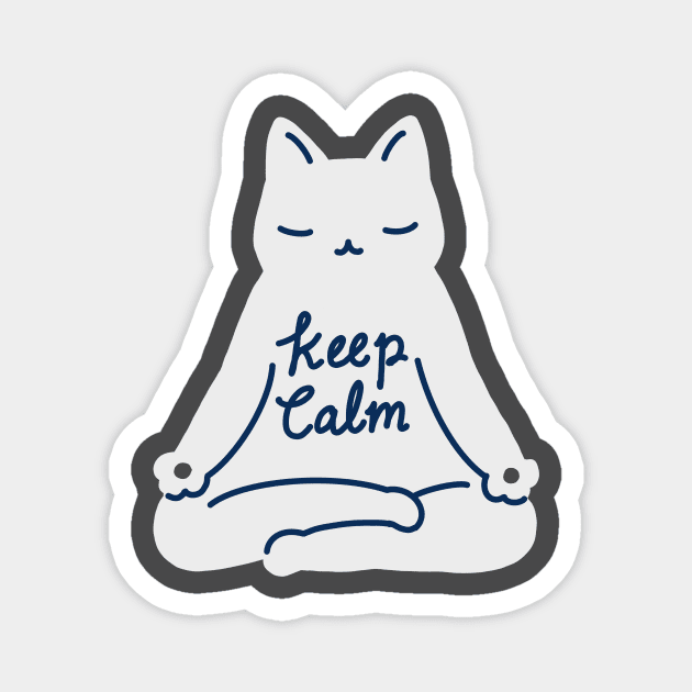 Keep Calm Cat Magnet by ilovedoodle