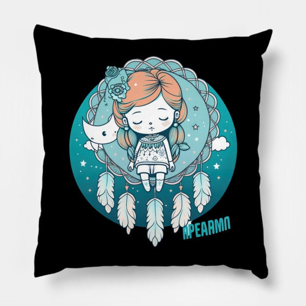 Sweet dreams are made of these dreamcatcher vectors Pillow by Pixel Poetry