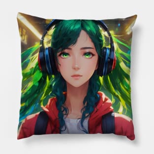 girl and music Pillow