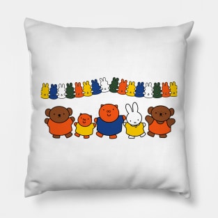 Miffy and friends celebrate Pillow