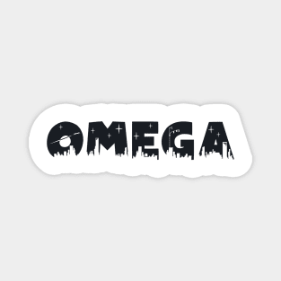 Omega Cityscape Letters Magnet