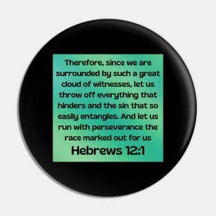 Bible Verse Hebrews 12:1 Pin