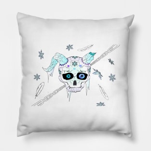 Frozen skull Pillow