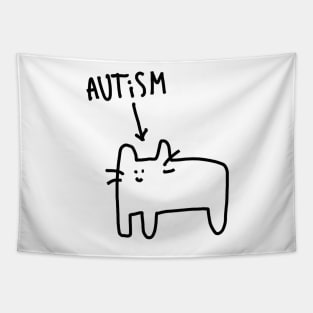 autism cat Tapestry